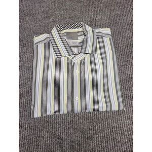 Mens XXL Long Sleeve Button Down Shirt Thomas Dean